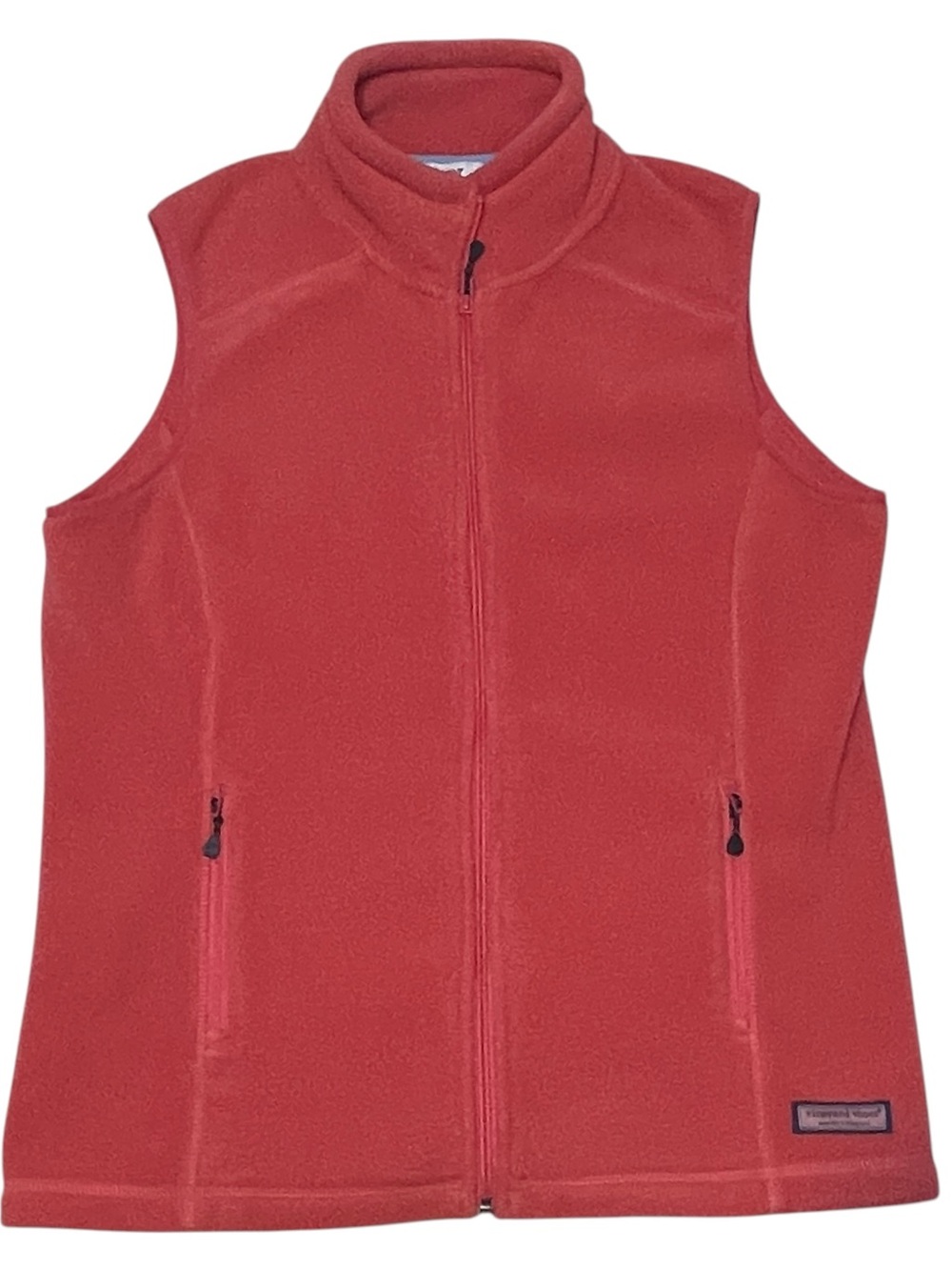 Vineyard Vines Pink Fleece Sleeveless Zip Up Gorpcore Utilitarian Vest Women’s M